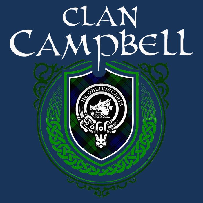 Clan Campbell Surname Scottish Clan Crest Tartan Badge Infant Baby Jersey Bodysuit