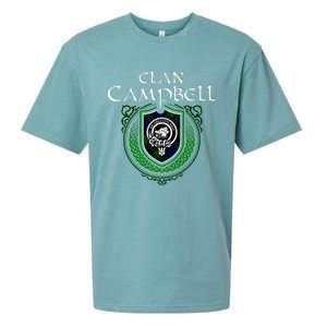 Clan Campbell Surname Scottish Clan Crest Tartan Badge Sueded Cloud Jersey T-Shirt