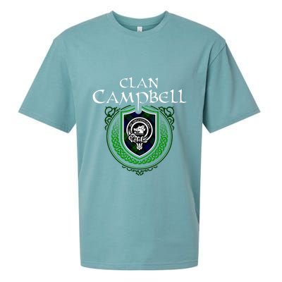 Clan Campbell Surname Scottish Clan Crest Tartan Badge Sueded Cloud Jersey T-Shirt