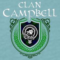 Clan Campbell Surname Scottish Clan Crest Tartan Badge Sueded Cloud Jersey T-Shirt