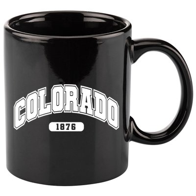 Colorado Collegiate Style 1876 11oz C Handle Ceramic Mug