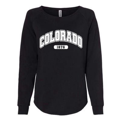 Colorado Collegiate Style 1876 Womens California Wash Sweatshirt