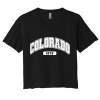 Colorado Collegiate Style 1876 Crop Top