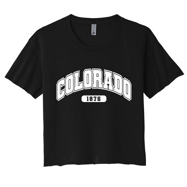 Colorado Collegiate Style 1876 Crop Top
