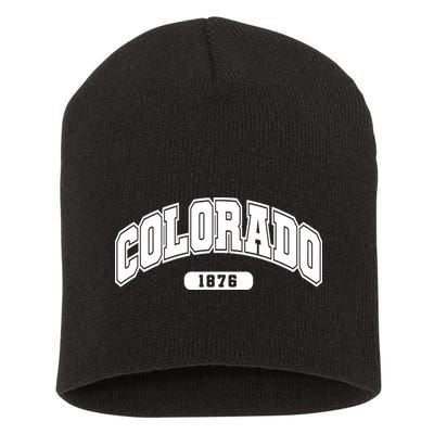 Colorado Collegiate Style 1876 Short Acrylic Beanie
