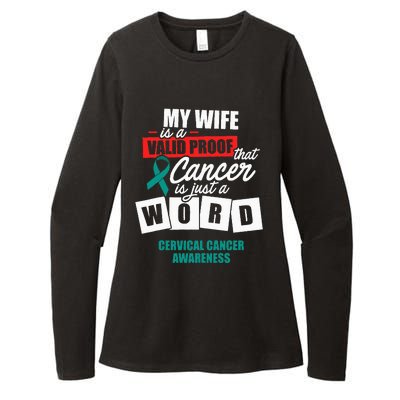 Cervical Cancer Survivor Wife Cervix Warrior Womens CVC Long Sleeve Shirt