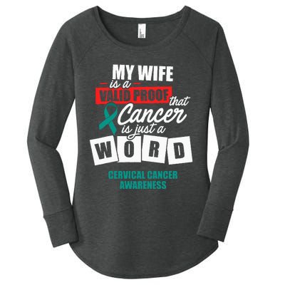 Cervical Cancer Survivor Wife Cervix Warrior Women's Perfect Tri Tunic Long Sleeve Shirt