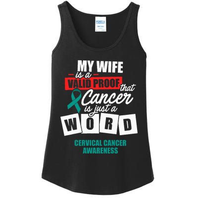 Cervical Cancer Survivor Wife Cervix Warrior Ladies Essential Tank