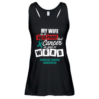 Cervical Cancer Survivor Wife Cervix Warrior Ladies Essential Flowy Tank