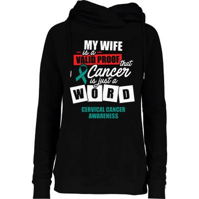 Cervical Cancer Survivor Wife Cervix Warrior Womens Funnel Neck Pullover Hood