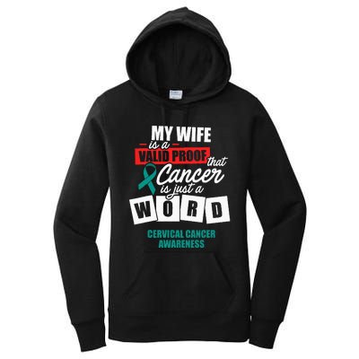 Cervical Cancer Survivor Wife Cervix Warrior Women's Pullover Hoodie