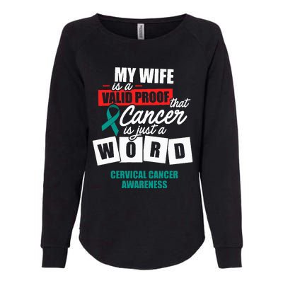 Cervical Cancer Survivor Wife Cervix Warrior Womens California Wash Sweatshirt