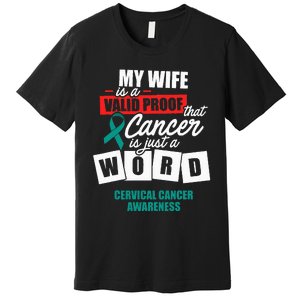 Cervical Cancer Survivor Wife Cervix Warrior Premium T-Shirt