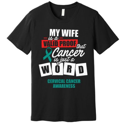 Cervical Cancer Survivor Wife Cervix Warrior Premium T-Shirt