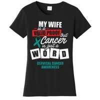 Cervical Cancer Survivor Wife Cervix Warrior Women's T-Shirt