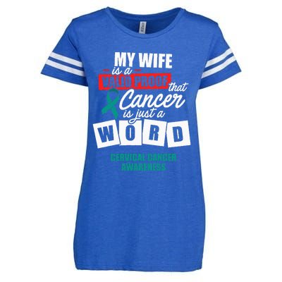 Cervical Cancer Survivor Wife Cervix Warrior Enza Ladies Jersey Football T-Shirt