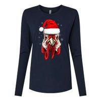 Chicken Christmas Santa Hat Xmas Boy Girl Womens Cotton Relaxed Long Sleeve T-Shirt