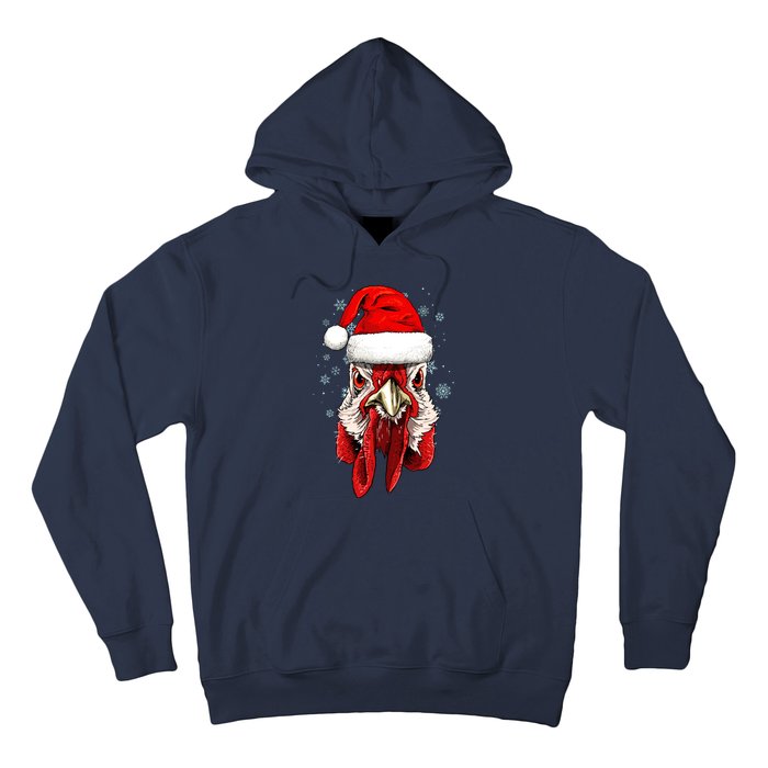 Chicken Christmas Santa Hat Xmas Boy Girl Hoodie