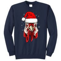 Chicken Christmas Santa Hat Xmas Boy Girl Tall Sweatshirt