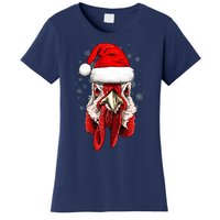 Chicken Christmas Santa Hat Xmas Boy Girl Women's T-Shirt