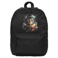 Cosmic Cat Space Astrocat In The Galaxy Graphic 16 in Basic Backpack