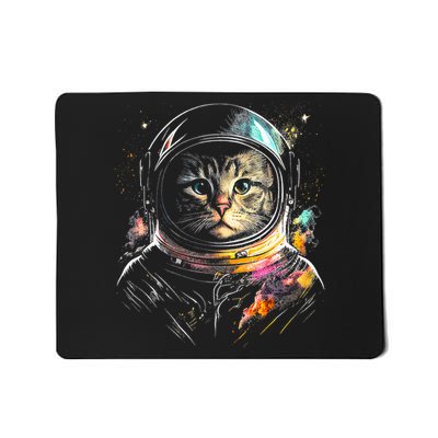 Cosmic Cat Space Astrocat In The Galaxy Graphic Mousepad
