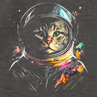 Cosmic Cat Space Astrocat In The Galaxy Graphic Vector Backpack