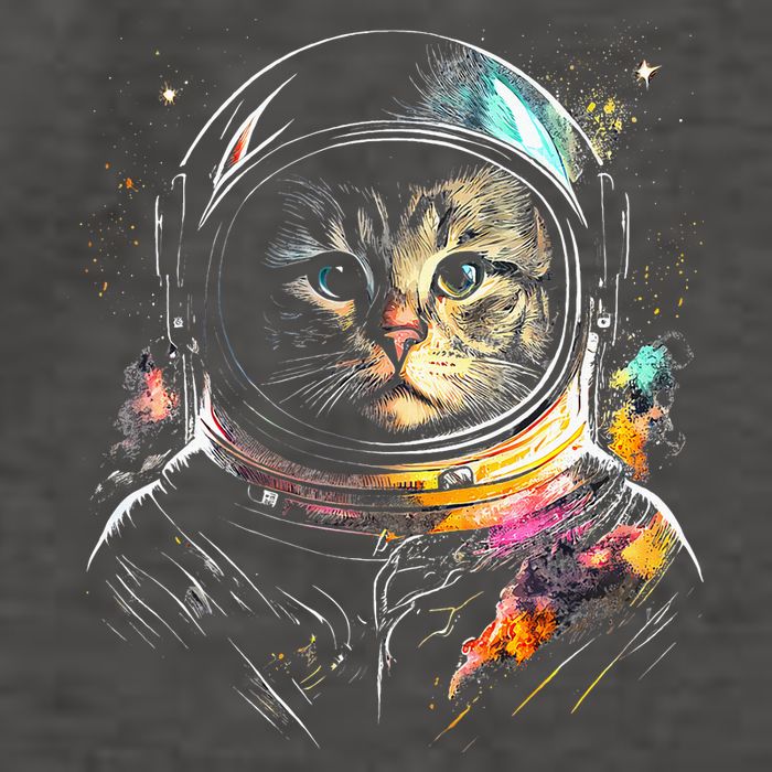 Cosmic Cat Space Astrocat In The Galaxy Graphic Vector Backpack