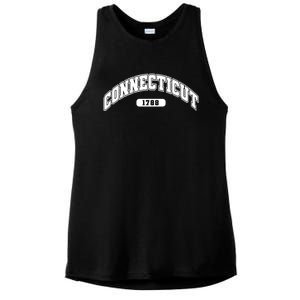 Connecticut Collegiate Style 1788 Ladies PosiCharge Tri-Blend Wicking Tank