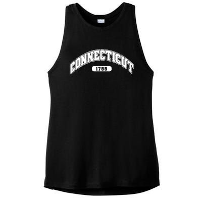 Connecticut Collegiate Style 1788 Ladies PosiCharge Tri-Blend Wicking Tank