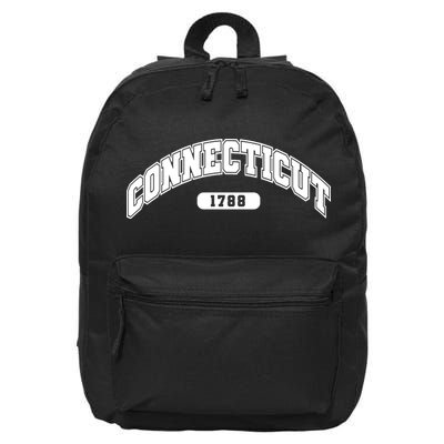 Connecticut Collegiate Style 1788 16 in Basic Backpack