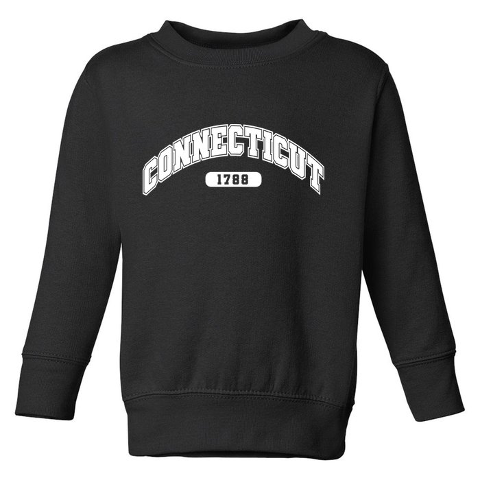 Connecticut Collegiate Style 1788 Toddler Sweatshirt