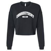 Connecticut Collegiate Style 1788 Cropped Pullover Crew