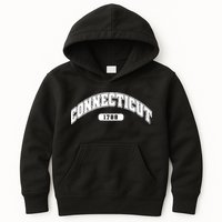 Connecticut Collegiate Style 1788 Kids Hoodie