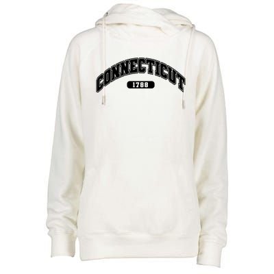 Connecticut Collegiate Style 1788 Womens Funnel Neck Pullover Hood