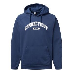 Connecticut Collegiate Style 1788 Performance Fleece Hoodie