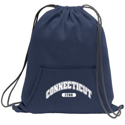 Connecticut Collegiate Style 1788 Sweatshirt Cinch Pack Bag