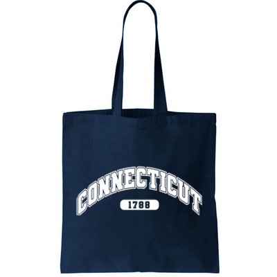 Connecticut Collegiate Style 1788 Tote Bag