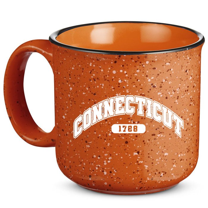 Connecticut Collegiate Style 1788 15oz Campfire Ceramic Mug