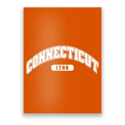 Connecticut Collegiate Style 1788 Poster
