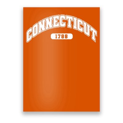 Connecticut Collegiate Style 1788 Poster