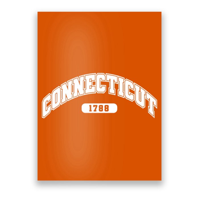 Connecticut Collegiate Style 1788 Poster