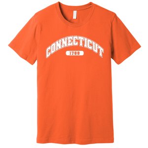 Connecticut Collegiate Style 1788 Premium T-Shirt