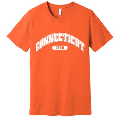 Connecticut Collegiate Style 1788 Premium T-Shirt