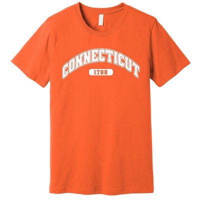 Connecticut Collegiate Style 1788 Premium T-Shirt