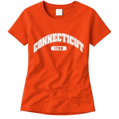 Connecticut Collegiate Style 1788 Womens T-Shirt