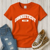 Connecticut Collegiate Style 1788 Womens T-Shirt