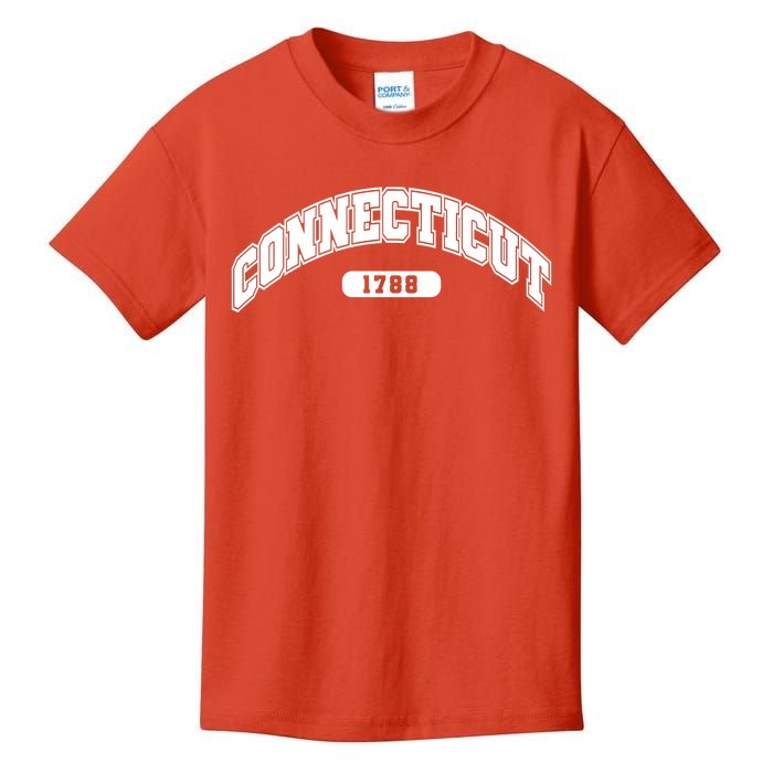 Connecticut Collegiate Style 1788 Kids T-Shirt