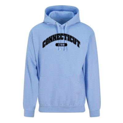 Connecticut Collegiate Style 1788 Unisex Surf Hoodie