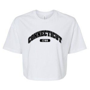 Connecticut Collegiate Style 1788 Bella+Canvas Jersey Crop Tee